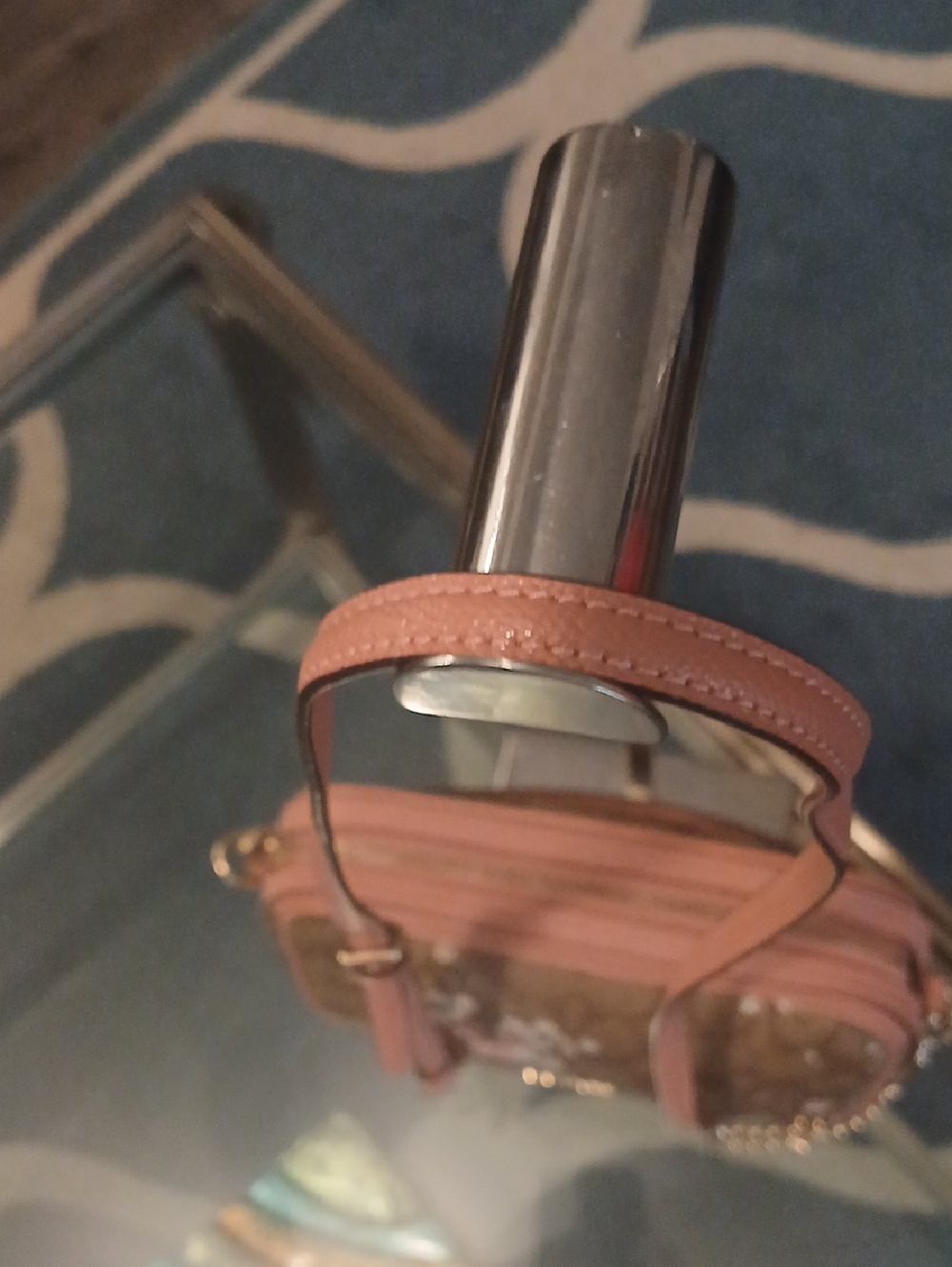 Coach Isla Floral Crossbody with Pink Trim & Floral Accents - Picture 3 of 7